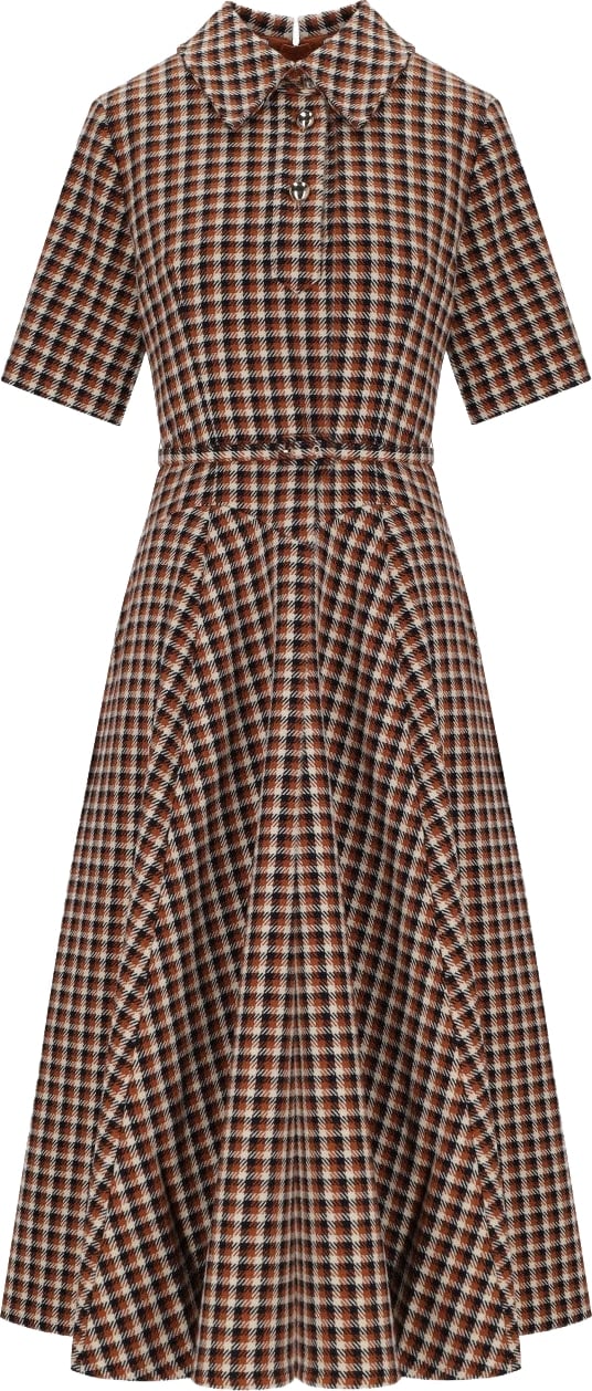 KIN BROWN DRESS ESSENTIEL ANTWERP