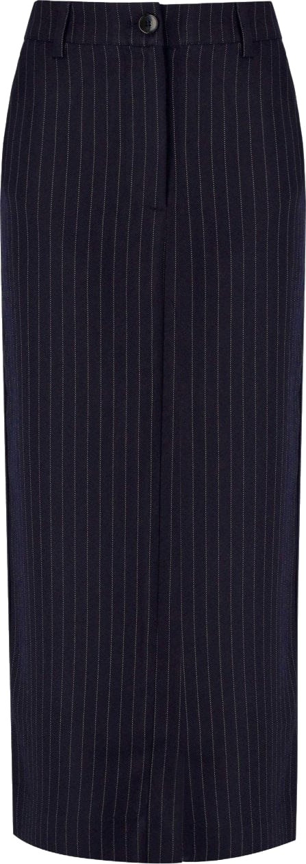 ESSENTIEL ANTWERP GLOSSARY NAVY BLUE MIDI SKIRT