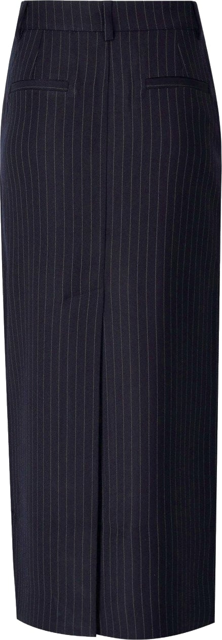 ESSENTIEL ANTWERP GLOSSARY NAVY BLUE MIDI SKIRT