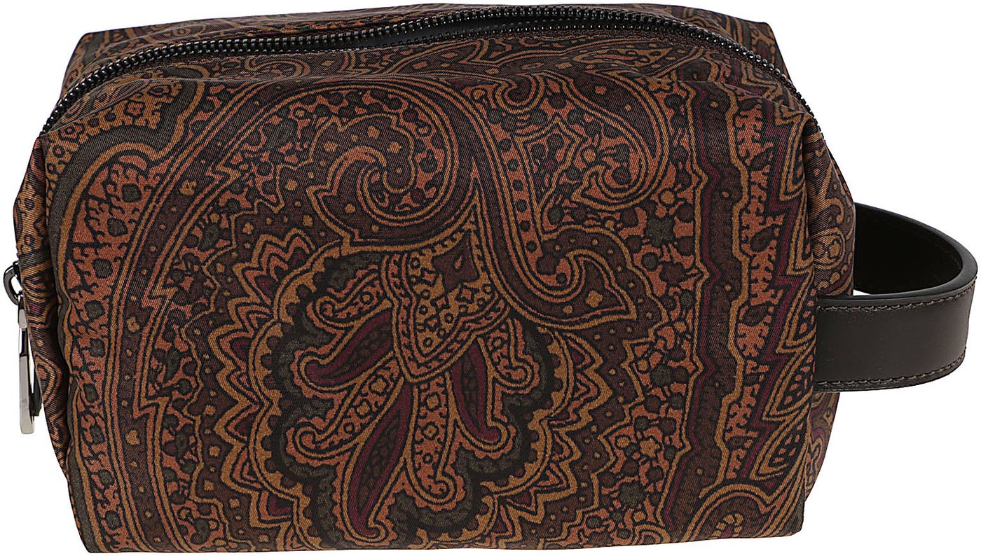 Small Pouch Print Arnica Brown