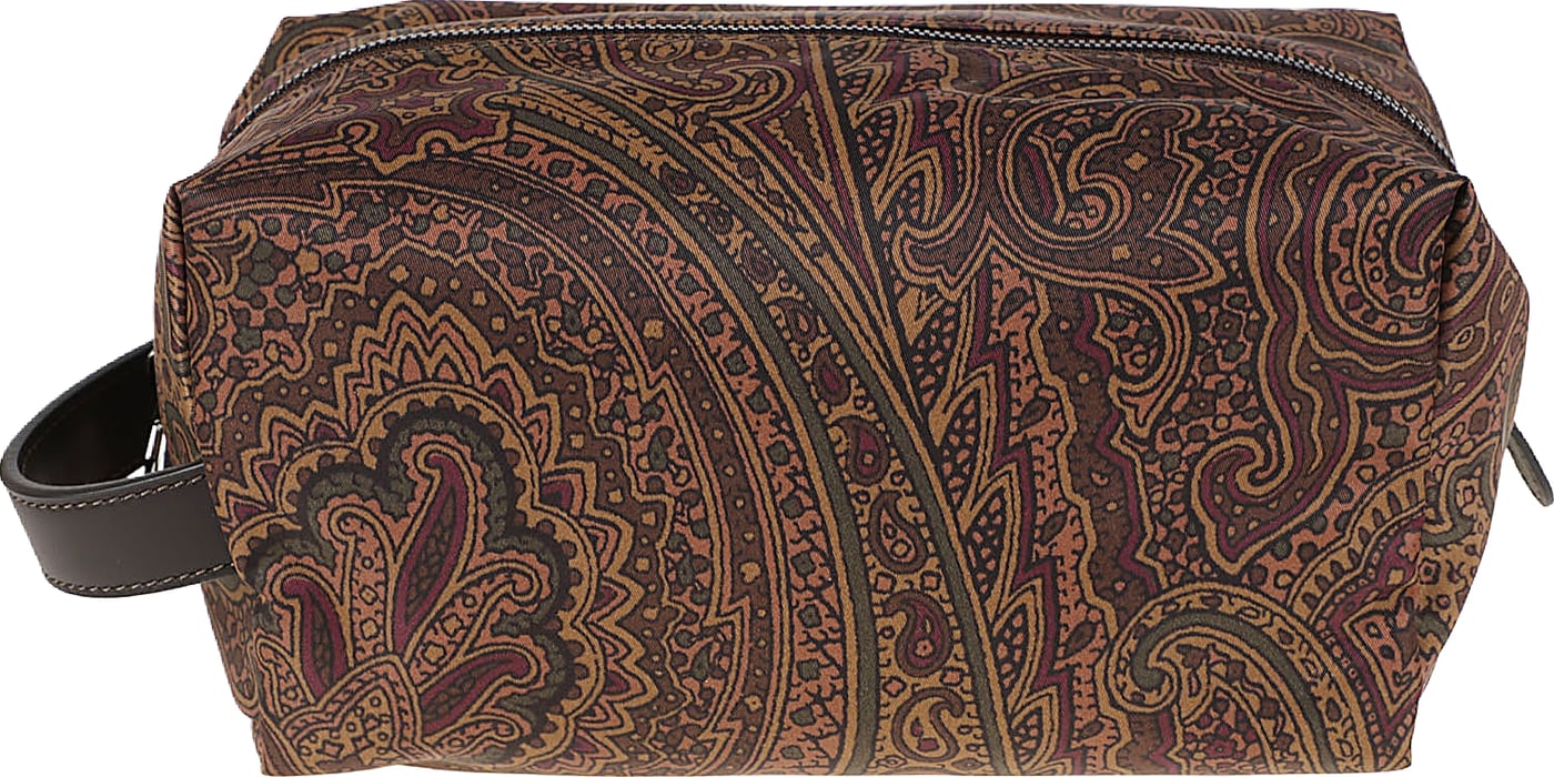 Medium Pouch Print Arnica Brown