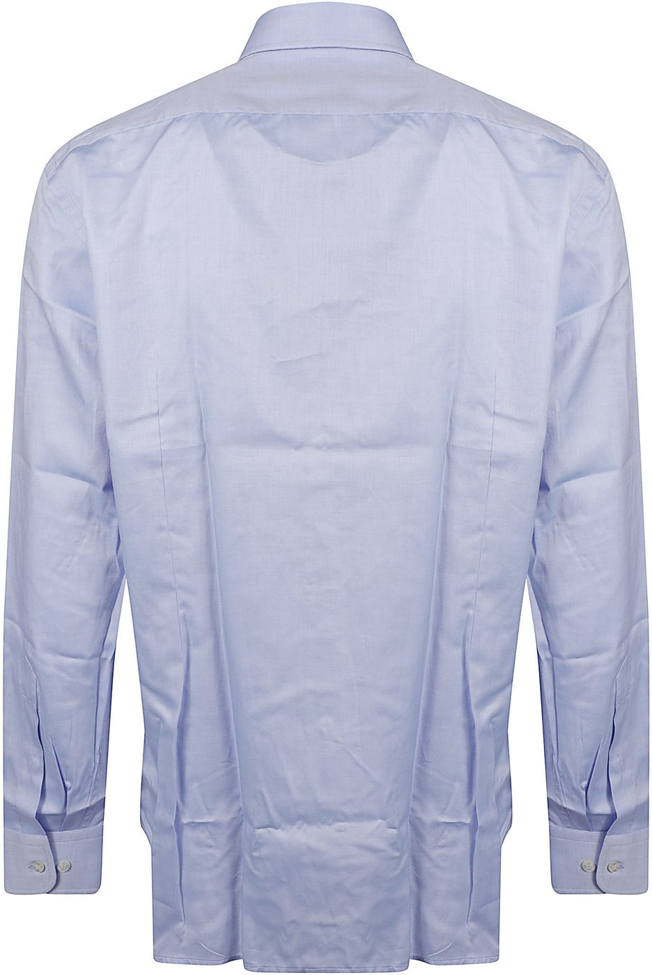Long Sleeve Roma Logo Botton Down Shirt Blue