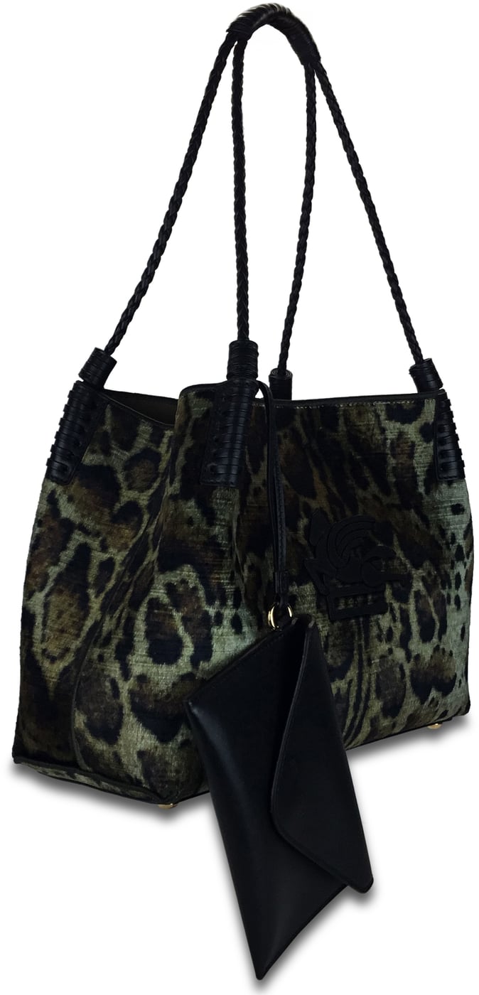 Libra Tote bag with leopard print