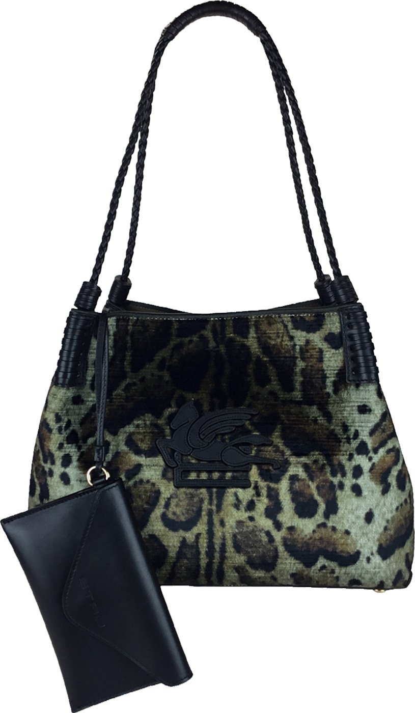 Libra Tote bag with leopard print