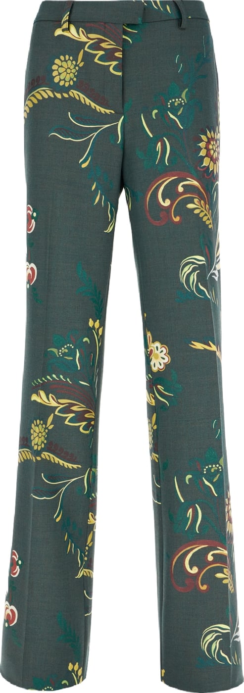 Etro Printed stretch polyester blend pants