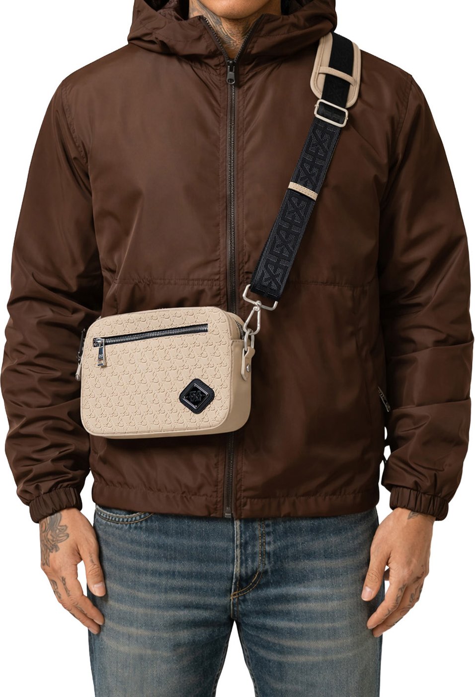 Xplct Ivory bag suede XPL-2603-17 Beige