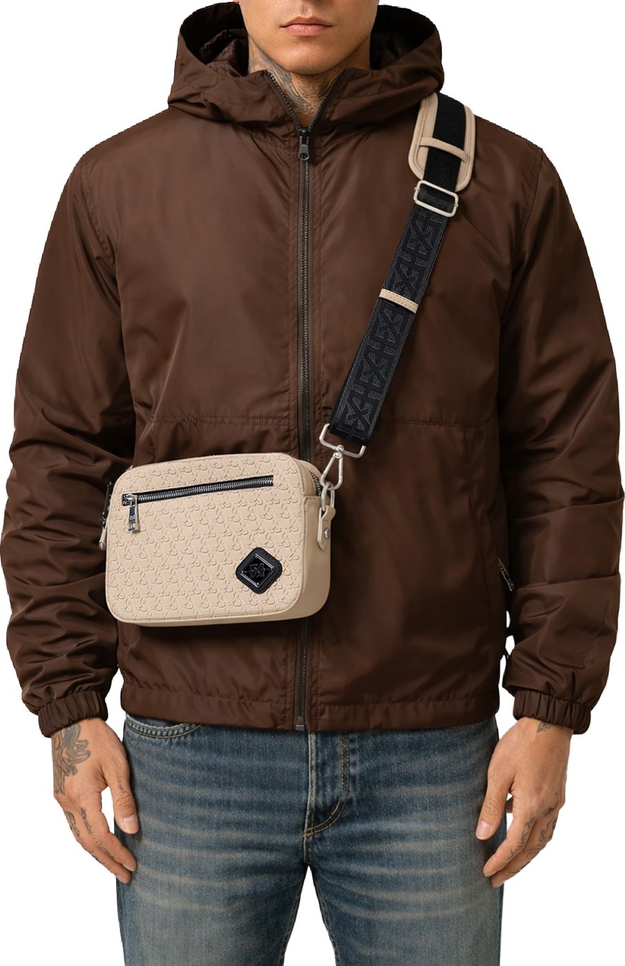 Xplct Ivory bag suede XPL-2603-17 Beige