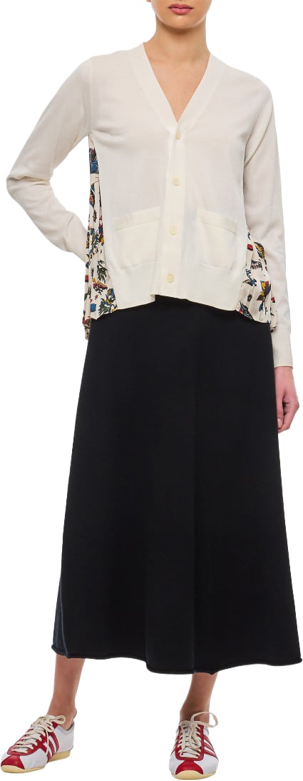 Flowing Midi Skirt With High Elastic Waistband