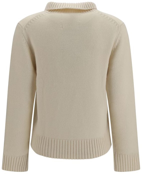 Extreme Cashmere White Cashmere Sweater