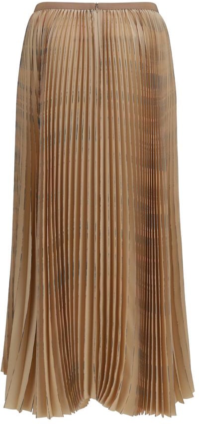 Fabiana Filippi Beige Polyester Midi Skirt