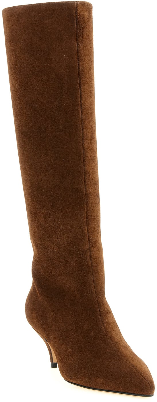 Fabiana Filippi Brown Suede Leather Over The Knee