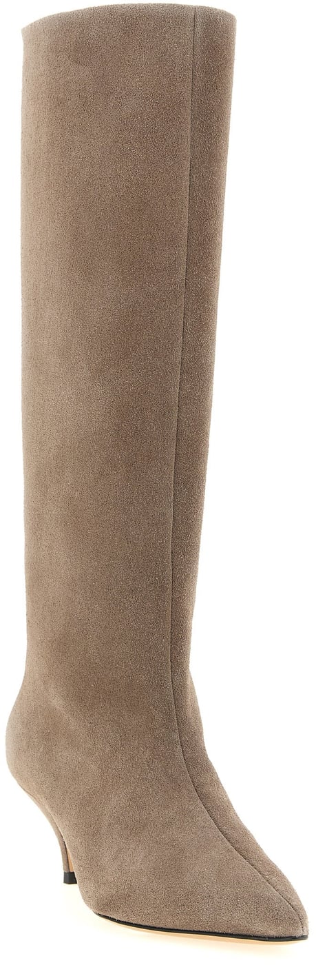 Fabiana Filippi Beige Suede Leather Over The Knee