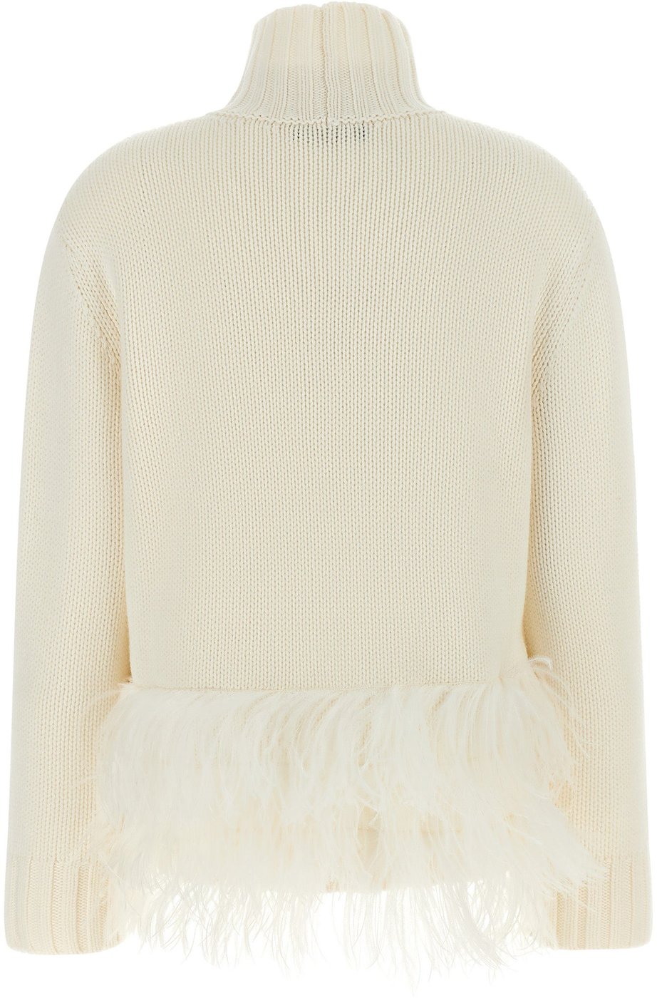 Fabiana Filippi White Virgin Wool Cardigan
