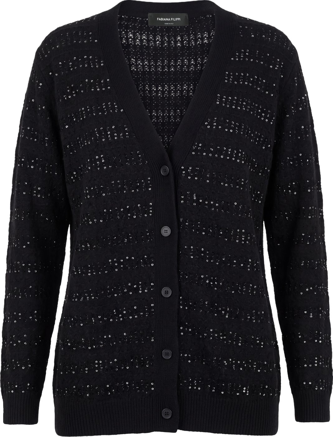 Cardigan in wool and mohair blend