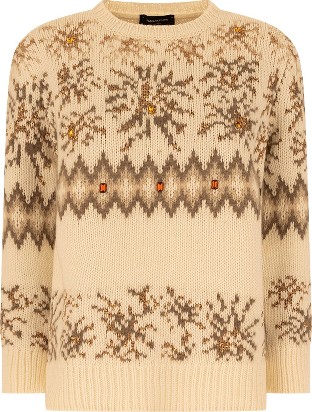 Fabiana Filippi Embellished wool blend sweater