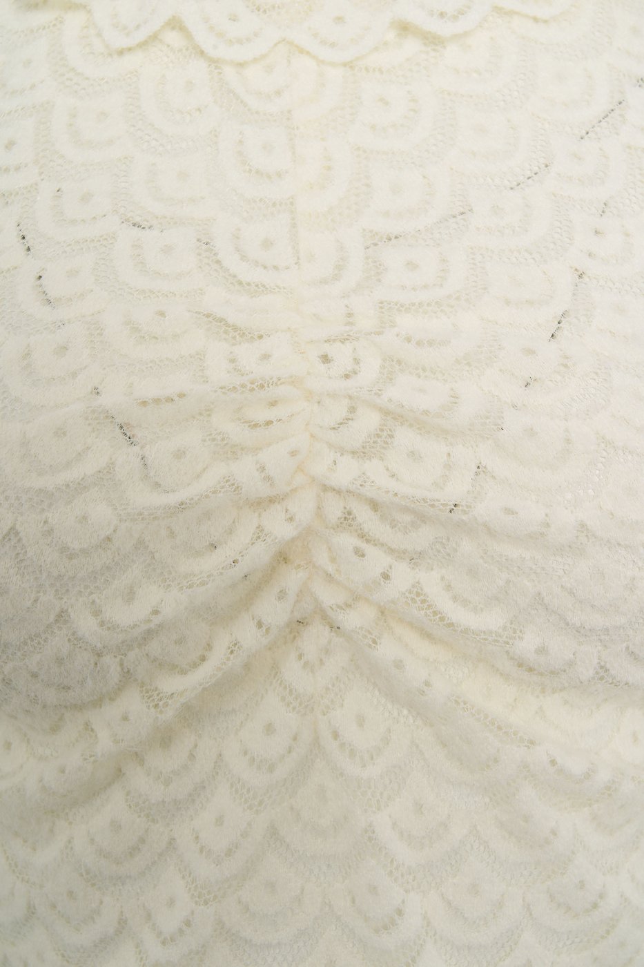 Lace top with ruffle details