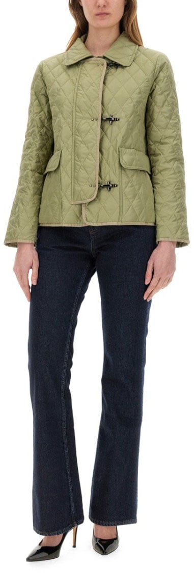 3-Hook Nylon Quilted Jacket
