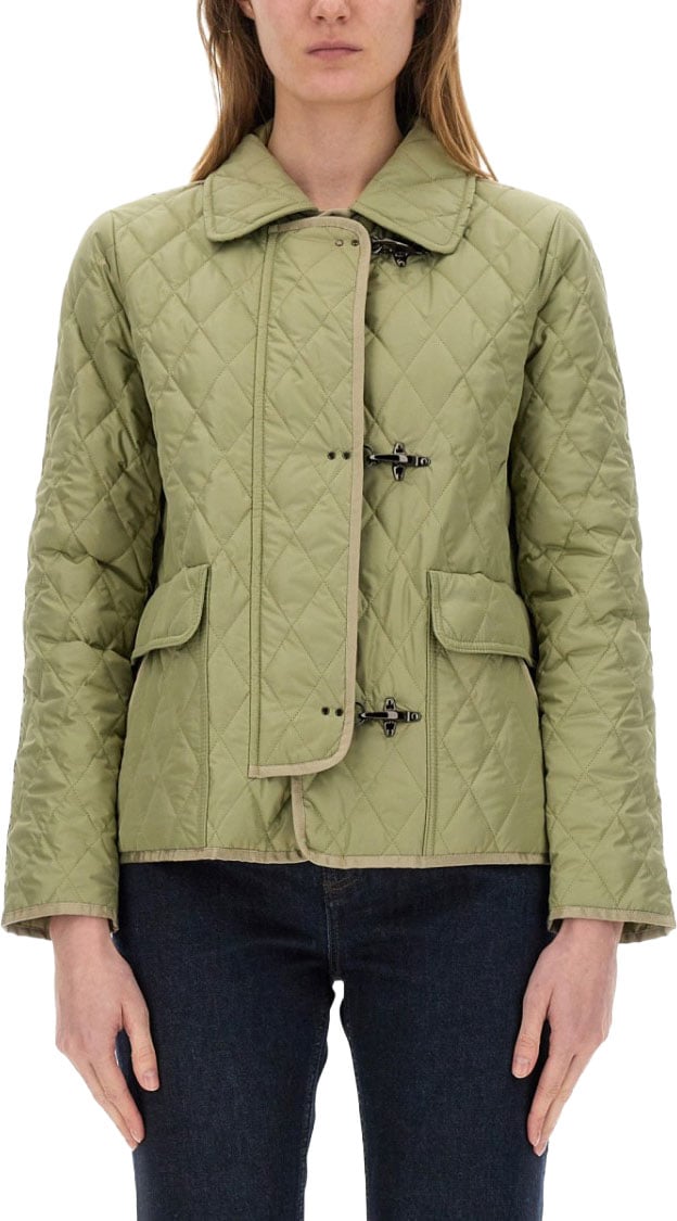 3-Hook Nylon Quilted Jacket
