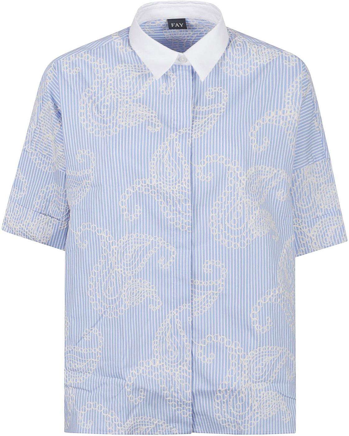 3/4 Sleeve Shirt Blue