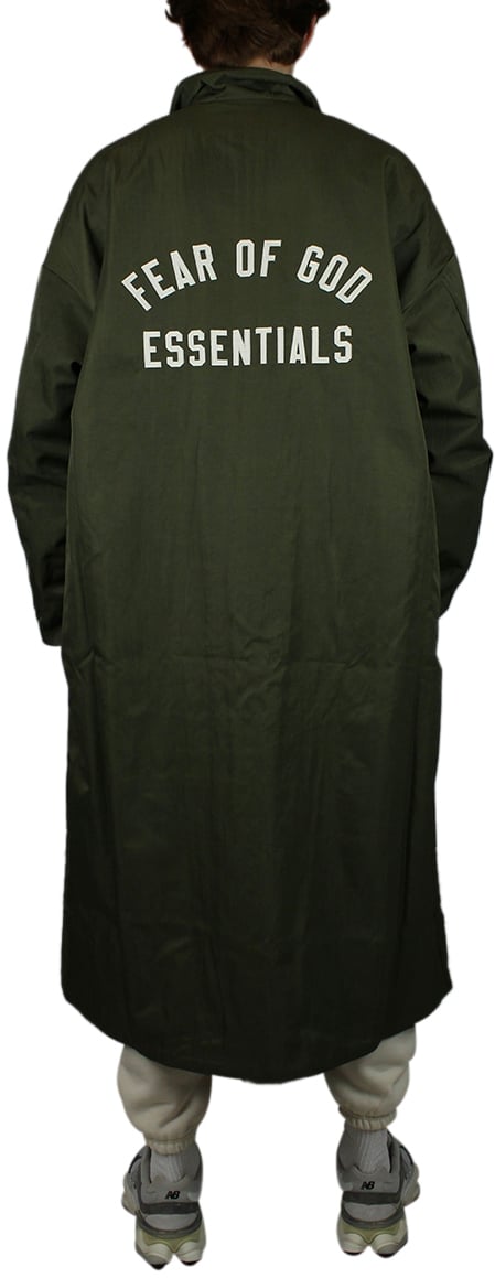 Fear of God Essentials Textured Nylon Field Trench 'Military'