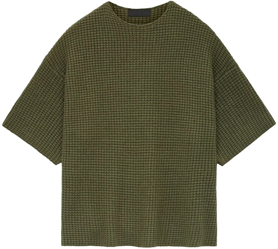 Fear of God Essentials Heavy Waffle Short Sleeve 'Military'