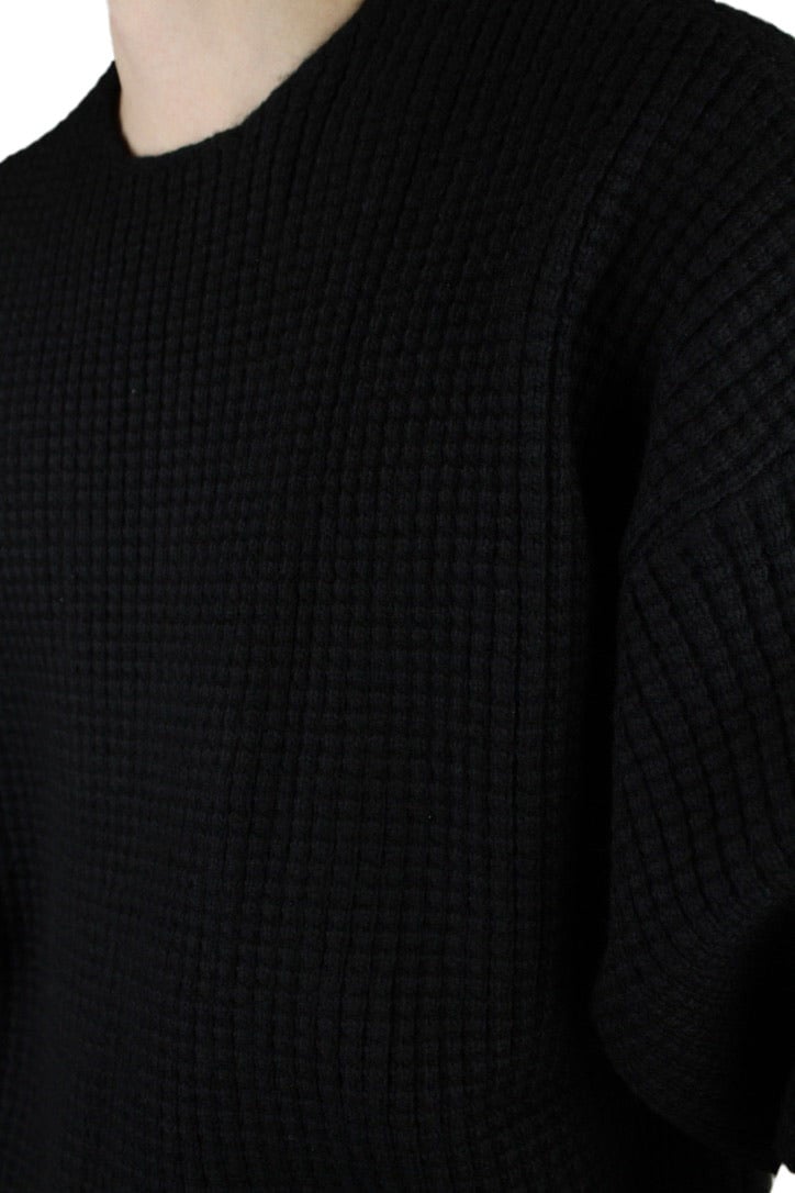 Fear of God Essentials Heavy Waffle Short Sleeve 'Zwart'