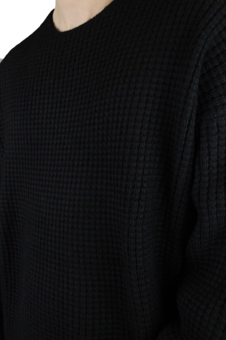 Fear of God Essentials Heavy Waffle Crewneck 'Zwart'