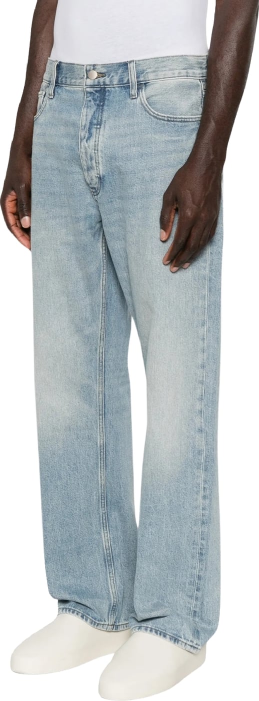 Fear of God Essentials Faded Straight-Leg Men's Jeans Blue
