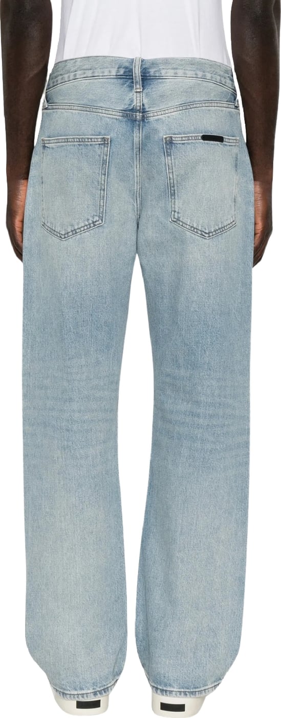 Fear of God Essentials Faded Straight-Leg Men's Jeans Blue