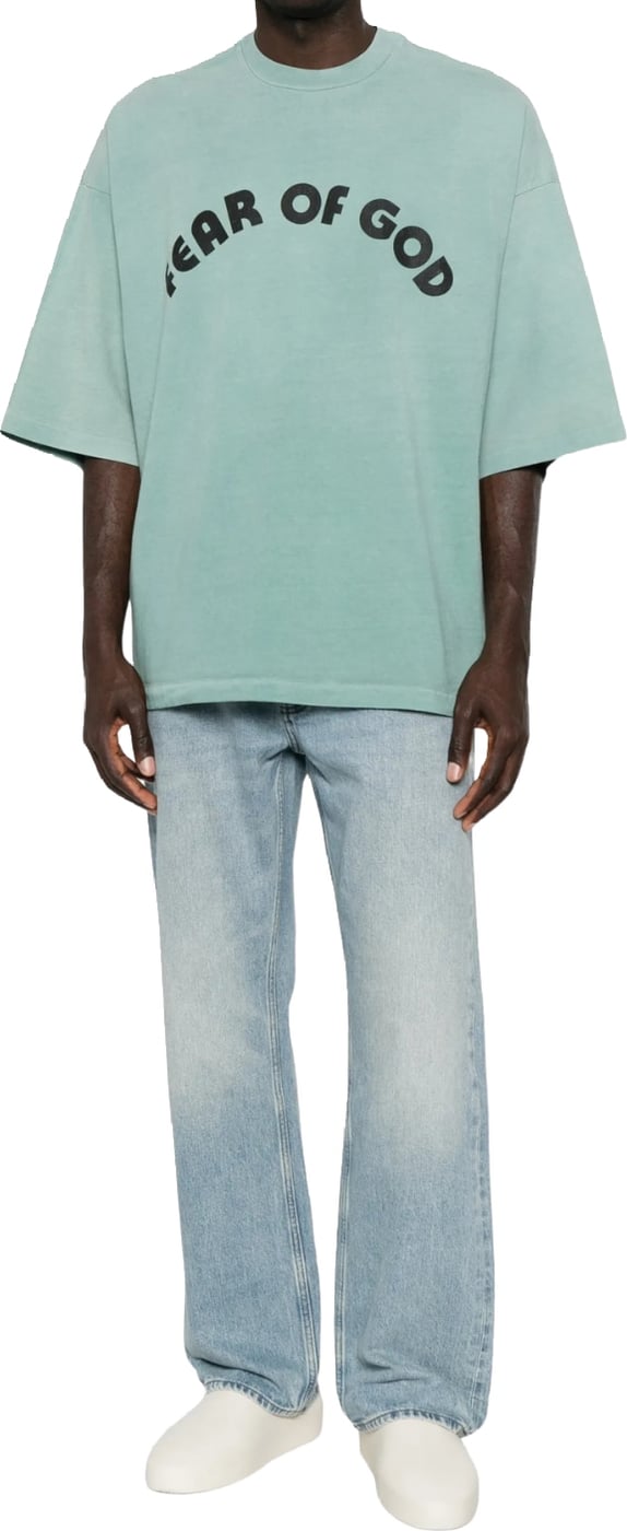 Fear of God Essentials Faded Straight-Leg Men's Jeans Blue