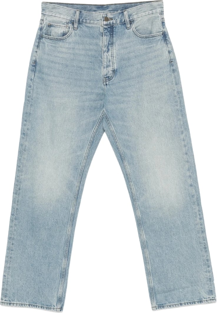 Fear of God Essentials Faded Straight-Leg Men's Jeans Blue