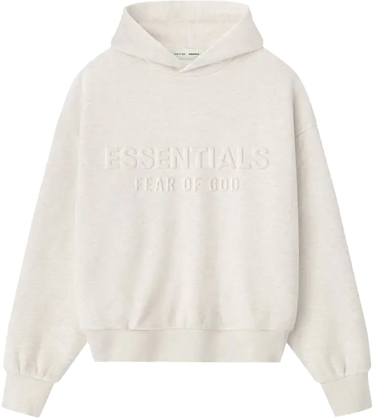 Fear of God Essentials Embossed Classic Hoodie 'Oatmeal Heather'