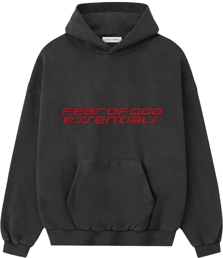 Fear of God Essentials Heavy Fleece 90s Hoodie 'Iron Grey'