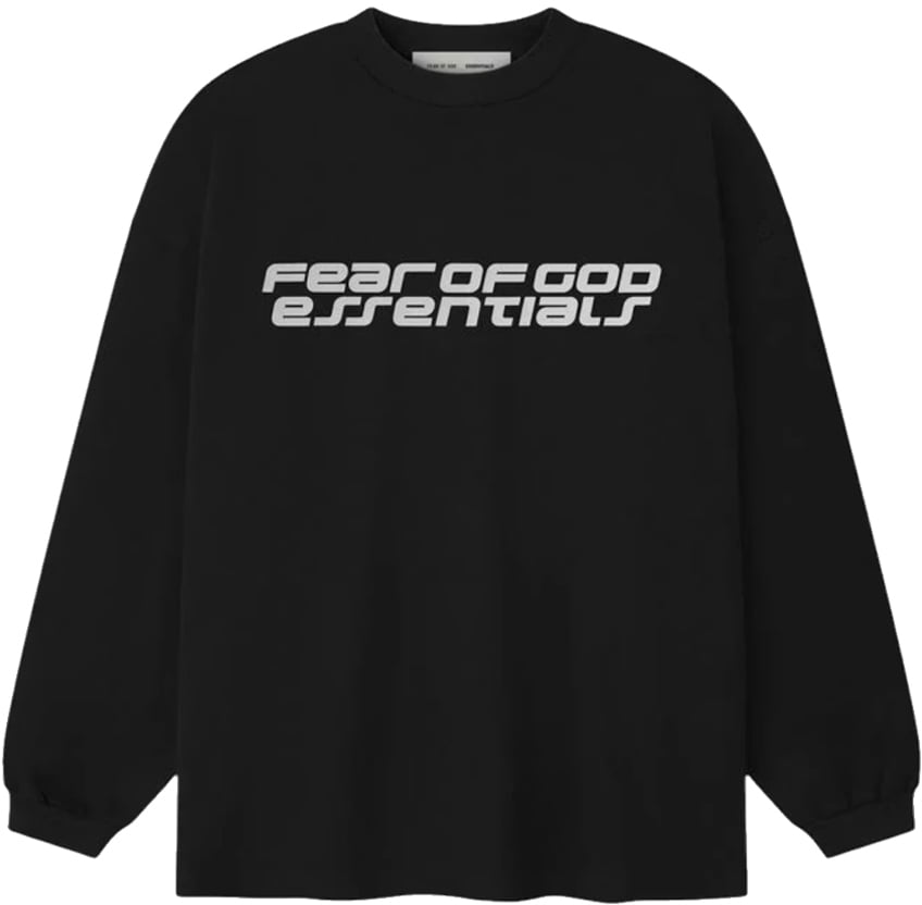 Fear of God Essentials Ponte 90s Long Sleeve Tee 'Vintage Black'