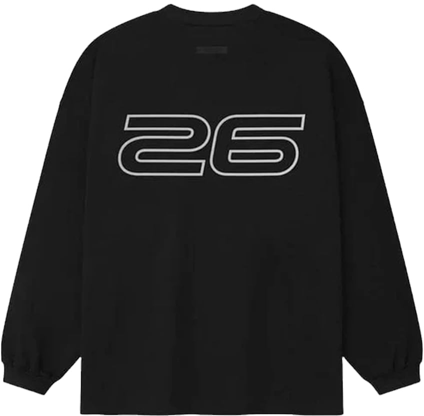 Fear of God Essentials Ponte 90s Long Sleeve Tee 'Vintage Black'