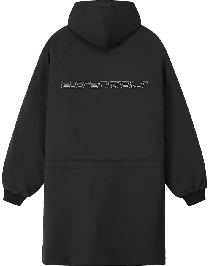 Fear of God Essentials Nylon Hooded Parka 'Vintage Black'