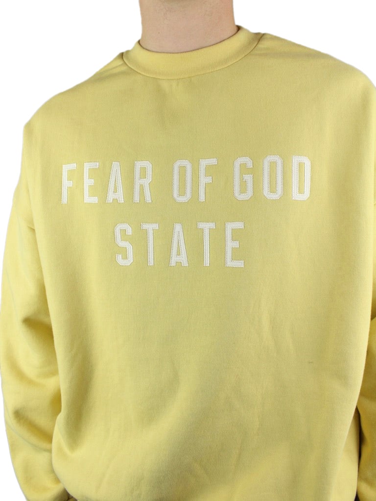 Fear of God Essentials Heavy Fleece Crewneck 'Amber'