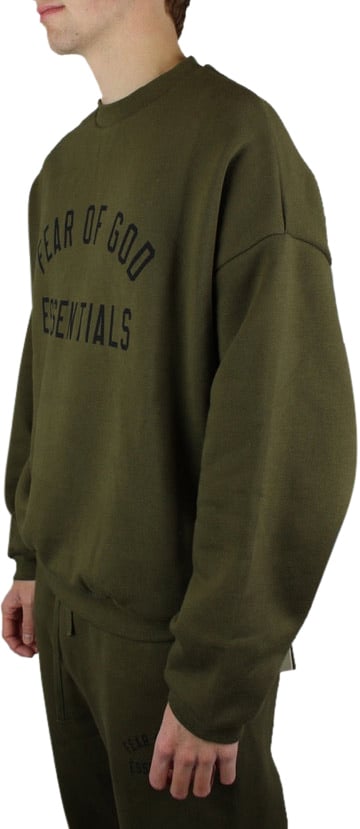 Fear of God Essentials Fleece Crewneck 'Olive'