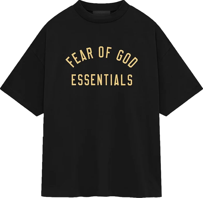 Fear of God Essentials Jersey Crewneck Tee 'Zwart'