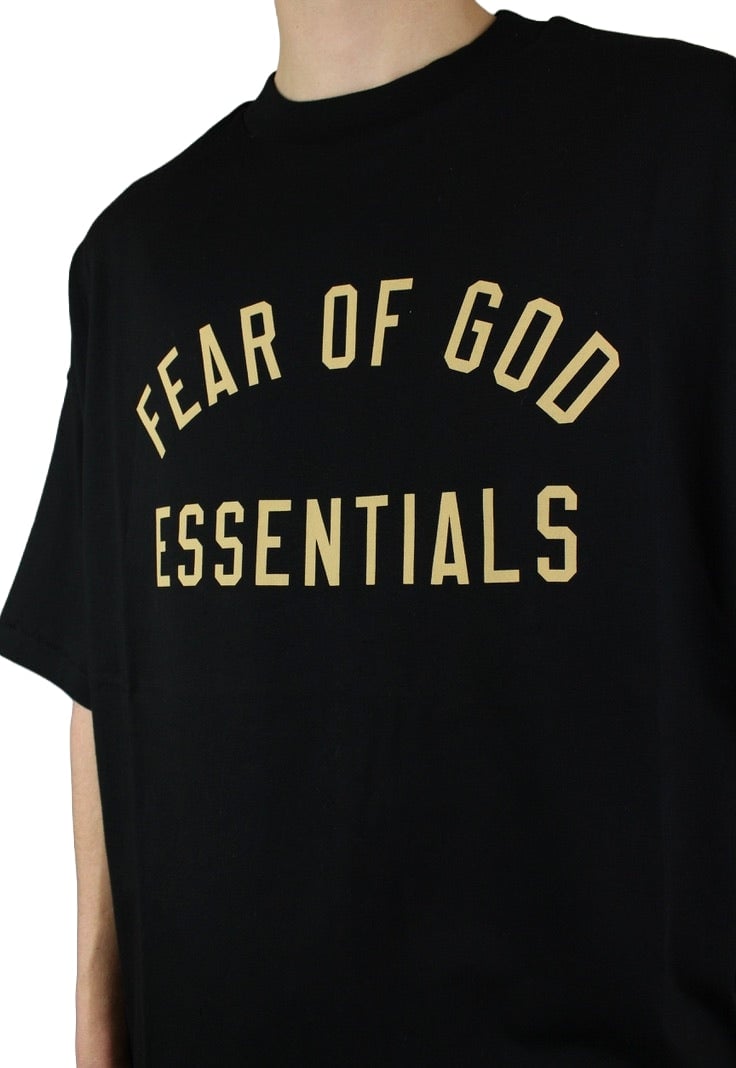 Fear of God Essentials Jersey Crewneck Tee 'Zwart'