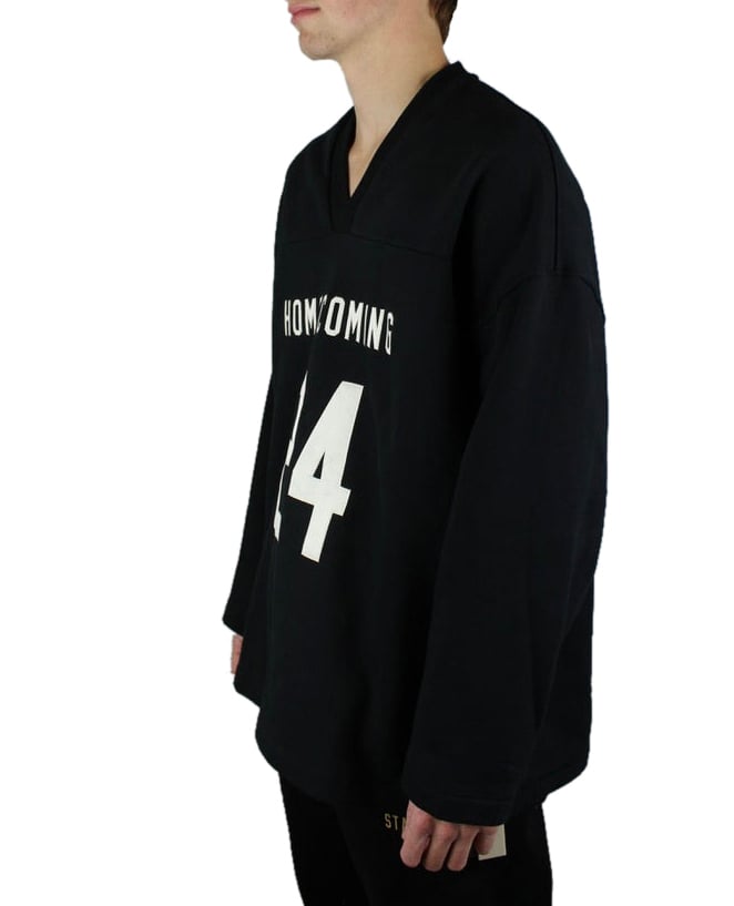 Fear of God Essentials Heavy Fleece Hockey Jersey 'Zwart'