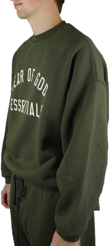 Fear of God Essentials Fleece Crewneck 'Militair'