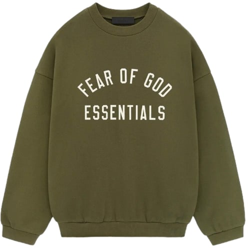 Fear of God Essentials Fleece Crewneck 'Militair'