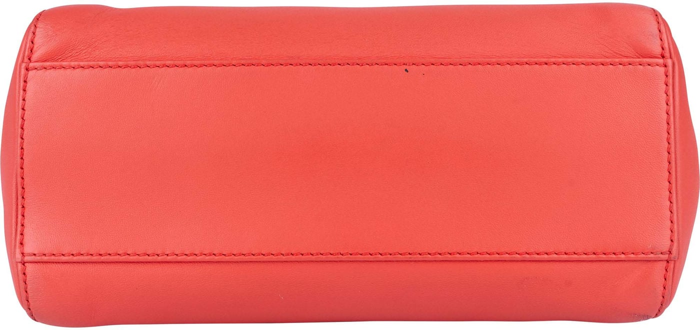 Fendi Leather Peekaboo Mini Handbag