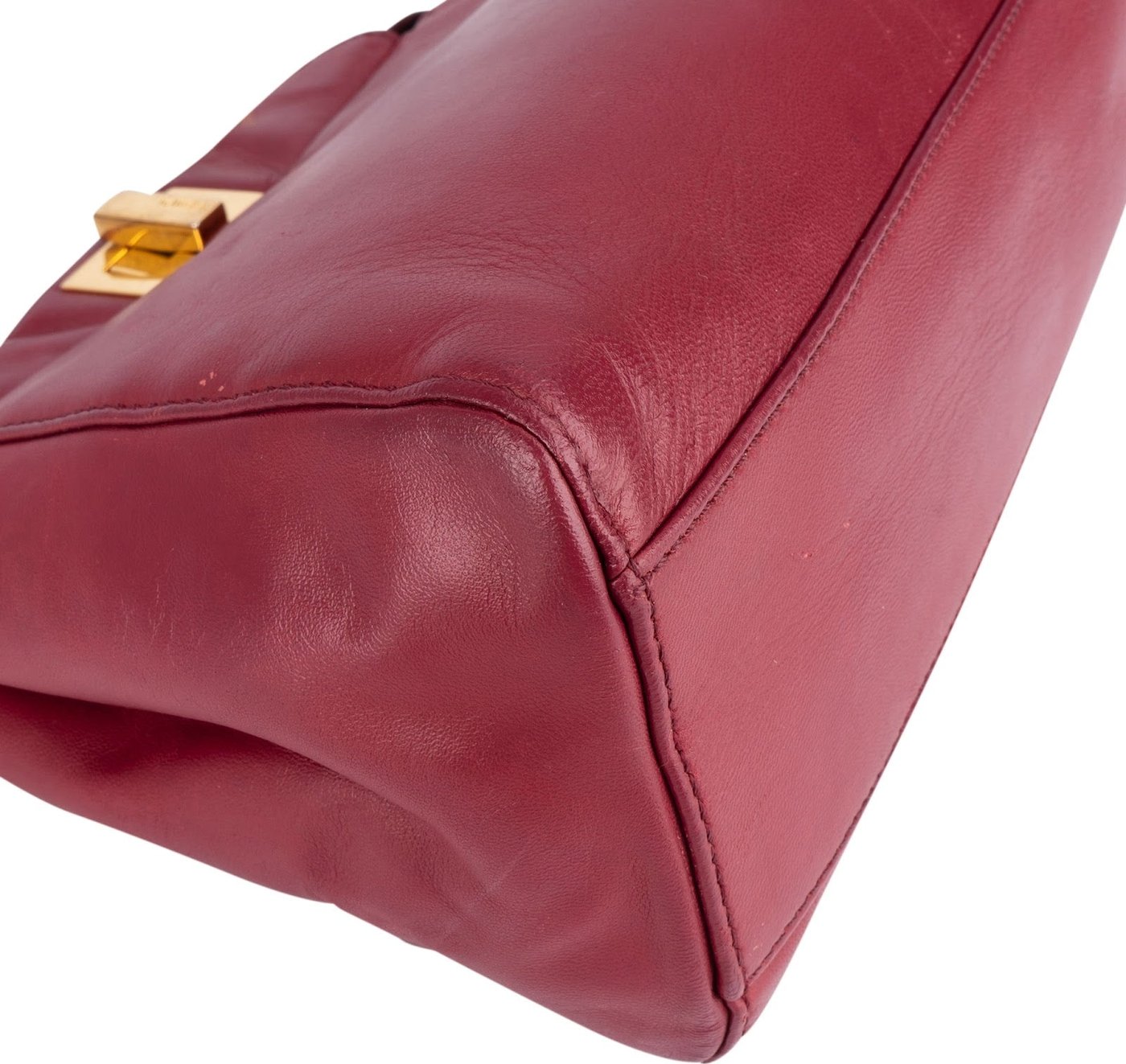 Fendi Leather Peekaboo Mini Handbag