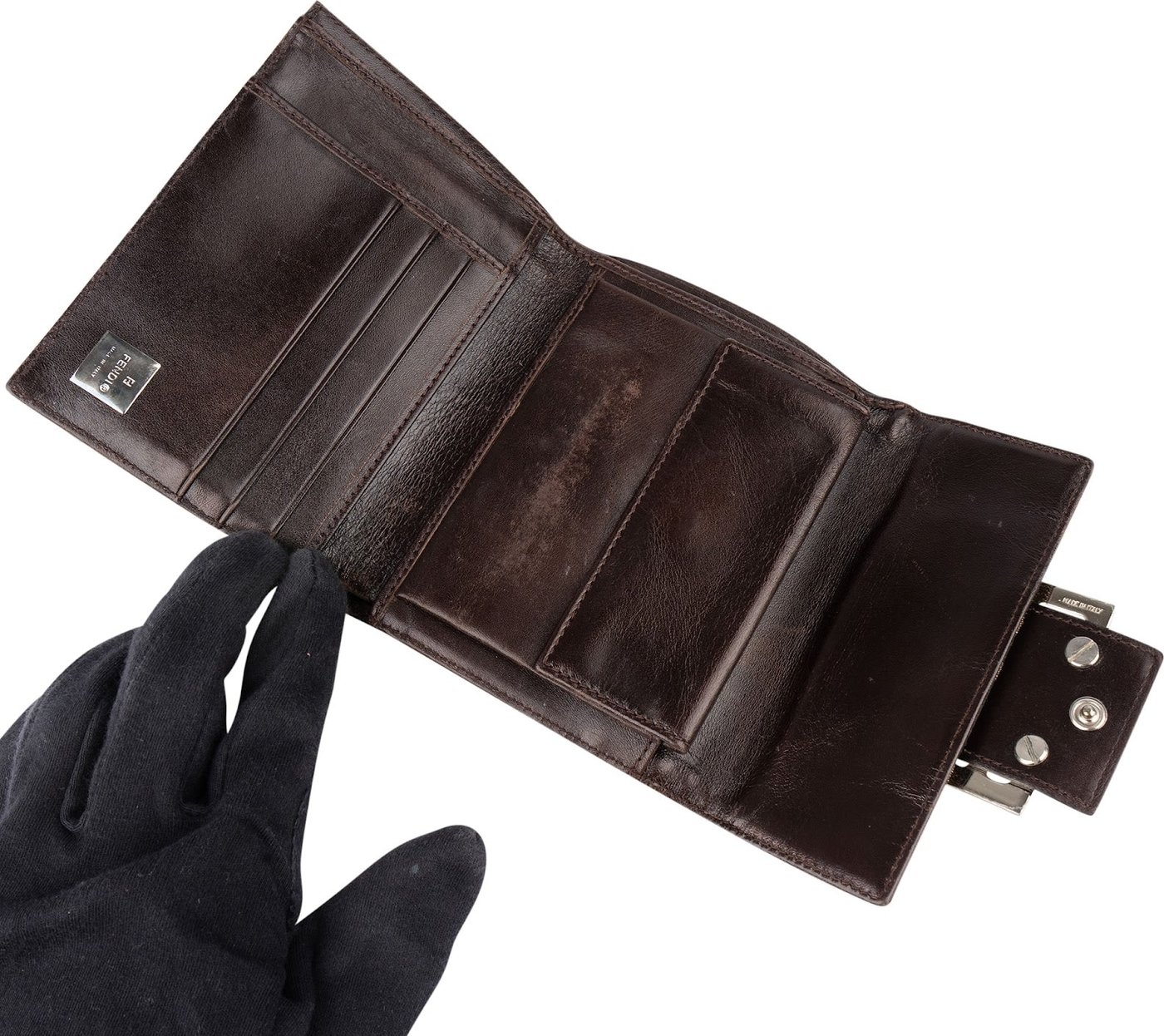 Fendi FF Monogram Baguette Buckle Wallet