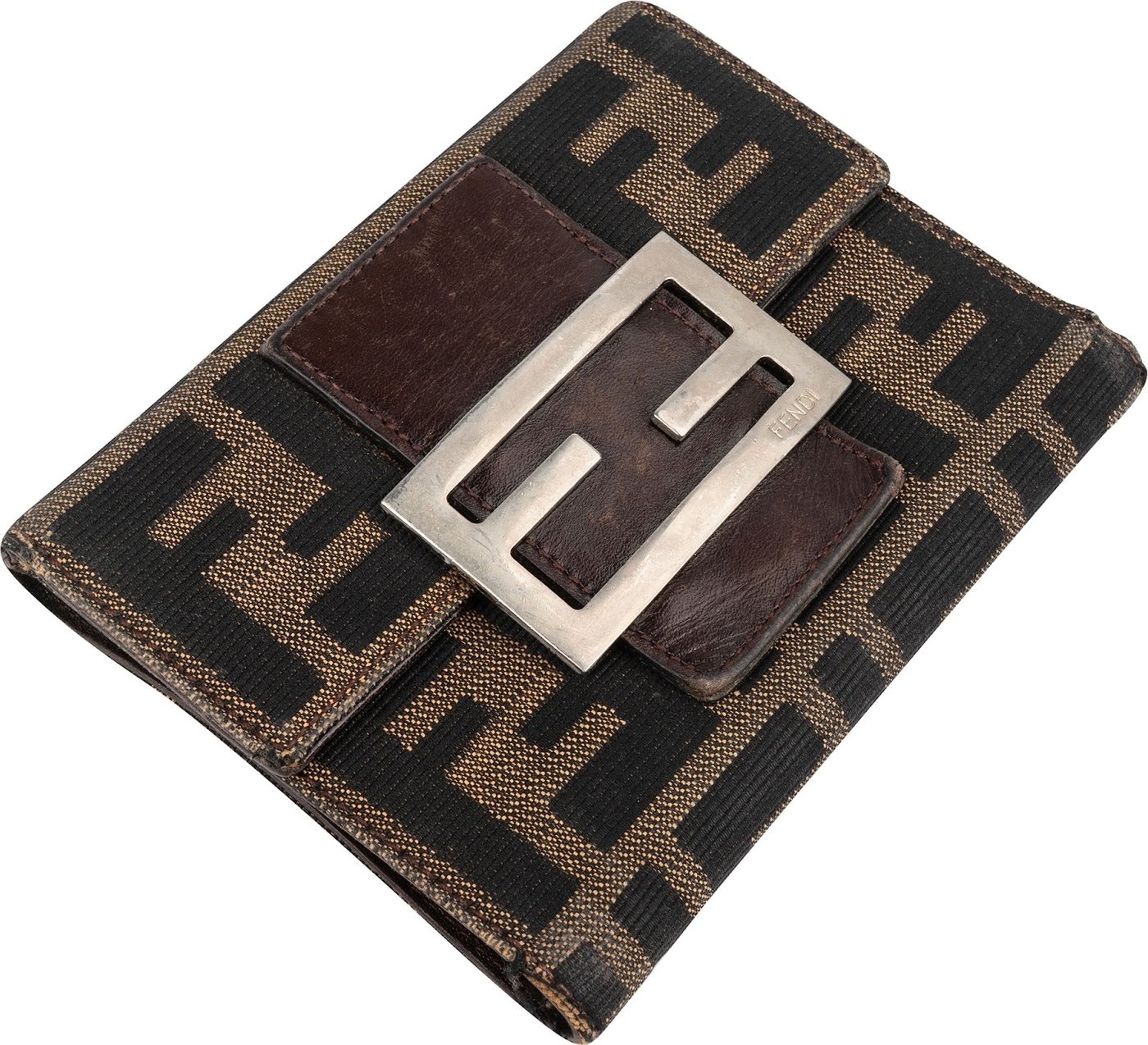 Fendi FF Monogram Baguette Buckle Wallet