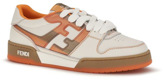 Fendi Multicolor Leather Athletic Sneakers