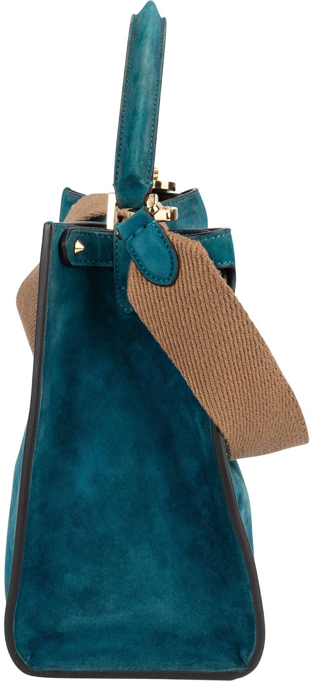 Fendi Suede Peekaboo Handbag