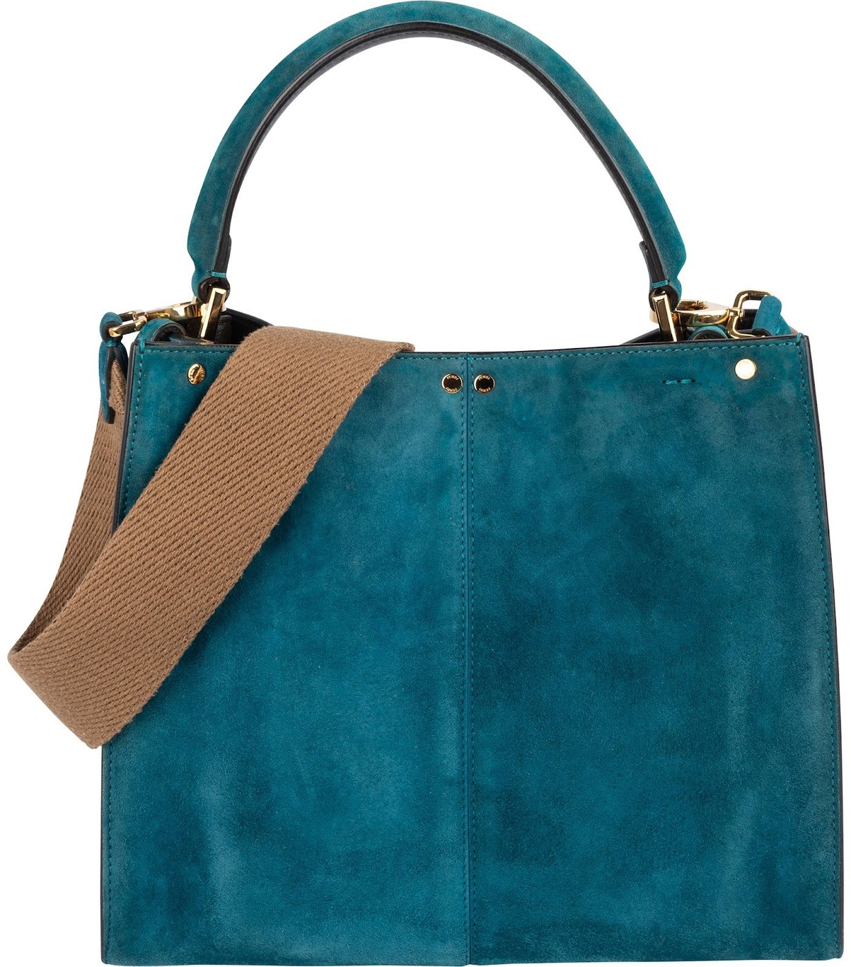 Fendi Suede Peekaboo Handbag